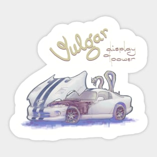 Dodge Viper GTS - vulgar display of power Sticker